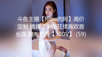 斗鱼主播【Rose肉阿】高价定制 情趣丁字疯狂揉胸欢音坐莲 漏毛艳舞【100V】 (59)